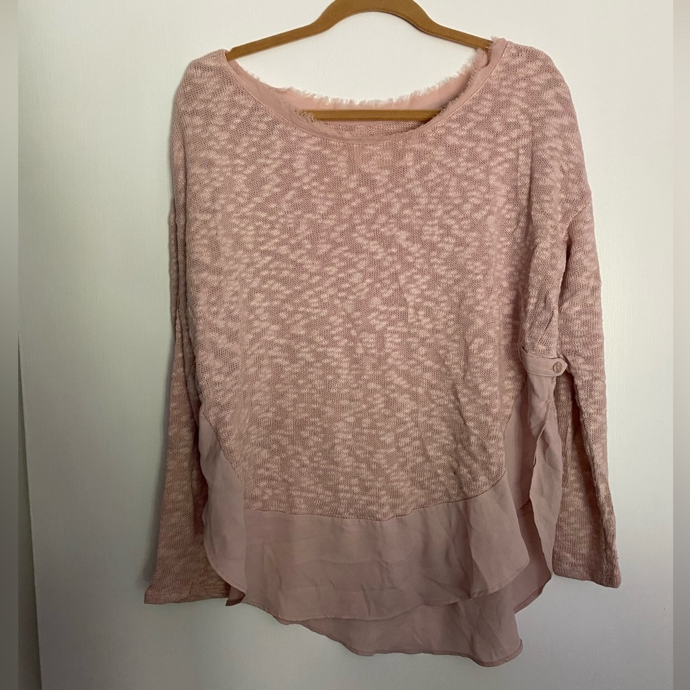 Anthropologie Deletta Pink Sweater - Size Medium